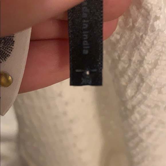 Anthropologie White Lace Yoke Tank - Picture 3 of 4